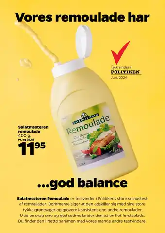 Netto Salatmesteren Remoulade tilbud