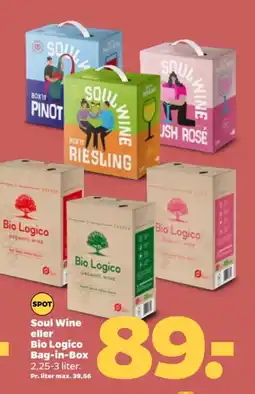 Soul Wine eller Bio Logico Bag-in-Box