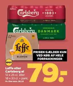 Netto Leffe eller Carlsberg øl tilbud
