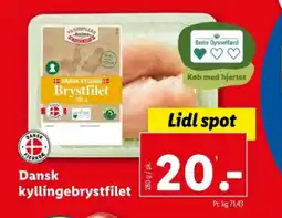 Lidl Dansk kyllingebrystfilet tilbud