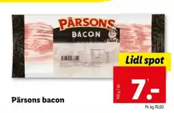 Lidl Pärsons bacon tilbud