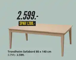 My Home Trondheim Sofabord 80 x 140 cm tilbud