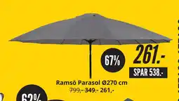My Home Ramsö Parasol Ø270 cm tilbud