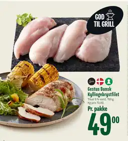 Min Købmand Gestus Dansk Kyllingebrystfilet tilbud