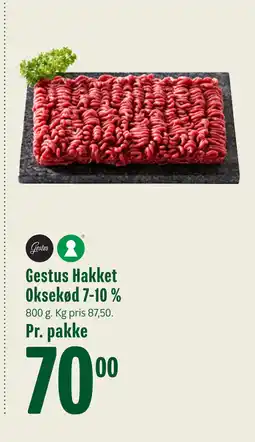 Min Købmand Gestus Hakket Oksekød 7-10 % tilbud