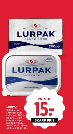 MENY LURPAK tilbud