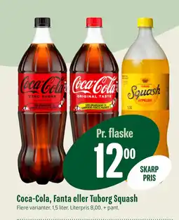 Min Købmand Coca-Cola, Fanta eller Tuborg Squash tilbud