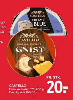 MENY CASTELLO tilbud