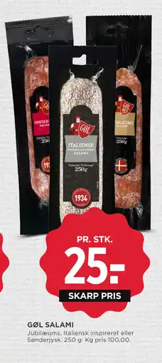 MENY GØL SALAMI tilbud