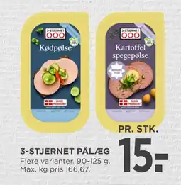 3-STJERNET PÅLÆG