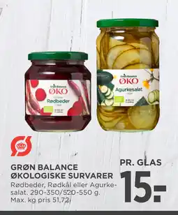 MENY GRØN BALANCE ØKOLOGISKE SURVARER tilbud