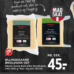 MENY ØLLINGEGAARD ØKOLOGISK OST tilbud