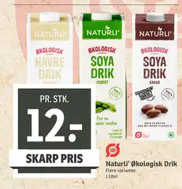 SPAR Naturli’ Økologisk Drik tilbud