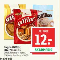 SPAR Pågen Gifflar eller Vanillas tilbud