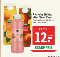 SPAR Rynkeby Nektar eller Tørst Zero tilbud