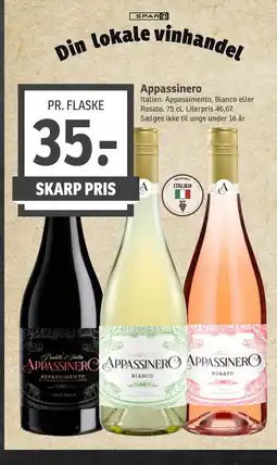 SPAR Appassinero tilbud