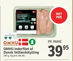 SPAR OMHU Inderfilet af Dansk Velfærdskylling tilbud