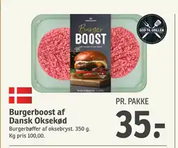 Burgerboost af Dansk Oksekød