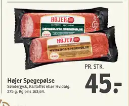 SPAR Højer Spegepølse tilbud