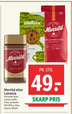 SPAR Merrild eller Lavazza tilbud