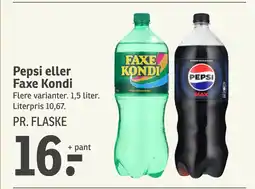 SPAR Pepsi eller Faxe Kondi tilbud