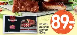 REMA 1000 Jensens spareribs Dybfrost 1200 g tilbud