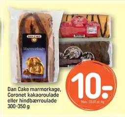 Dan Cake marmorkage, Coronet kakaoroulade eller hindbærroulade 300-350 g