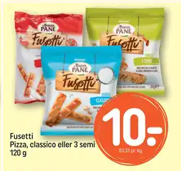 Fusetti Pizza, classico eller 3 semi 120 g