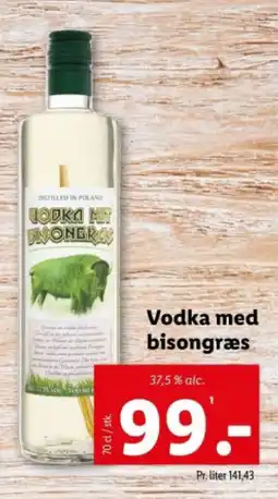 Lidl Vodka med bisongræs tilbud