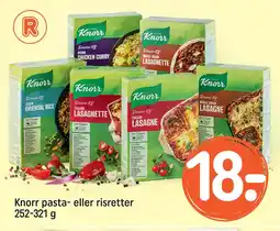 REMA 1000 Knorr pasta- eller risretter 252-321 g tilbud