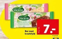 Lidl Bar med kvarkfyld tilbud