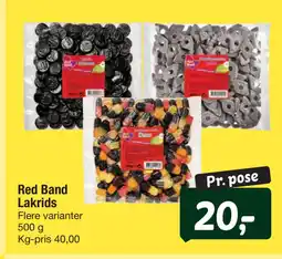 Fakta Tyskland Red Band Lakrids tilbud
