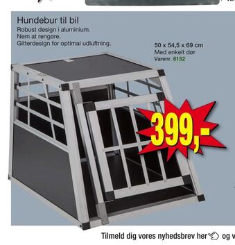 Harald Nyborg Hundebur til bil tilbud