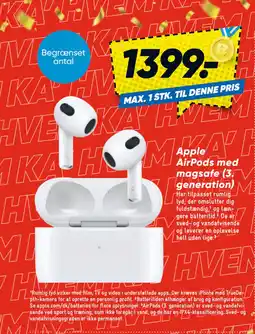 Bilka Apple AirPods med magsafe (3. generation) tilbud