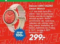 Bilka Denver SWC-342RO Smart Watch tilbud