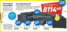 Bilka Napoli loungebord tilbud