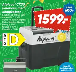Bilka Alpicool CX30 køleboks med kompressor tilbud