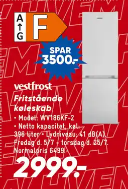 Bilka Fritstående køleskab tilbud
