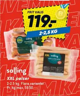 Bilka XXL pølser tilbud