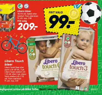 Bilka Libero Touch bleer tilbud