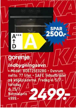Bilka Indbygningsovn tilbud