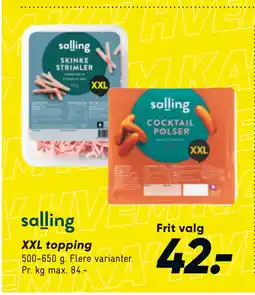 Bilka XXL topping tilbud