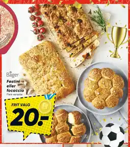Bilka Festini eller focaccia tilbud