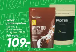 Bilka Whey proteinpulver tilbud