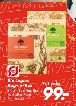 Bilka Bio Logico Bag-in-Box tilbud