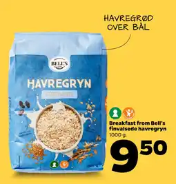 Netto Breakfast from Bell's finvalsede havregryn tilbud