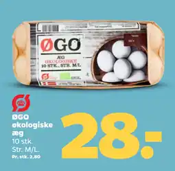 Netto ØGO økologiske æg tilbud
