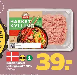 Netto Dansk hakket kyllingekød 7-10% tilbud