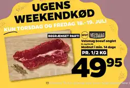 Netto Velsmag boeuf onglet tilbud