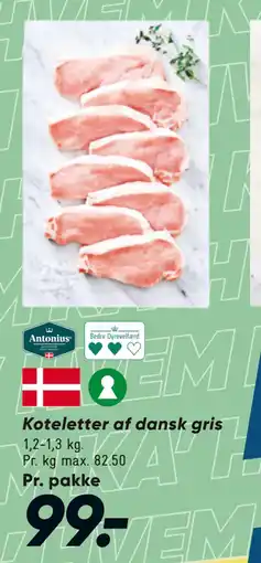 Bilka Koteletter af dansk gris tilbud